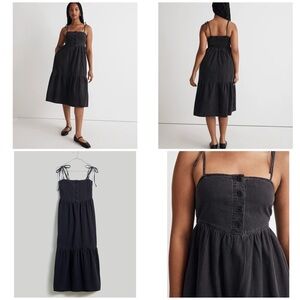 Madewell
Denim Tiered Midi Dress in Lunar Wash